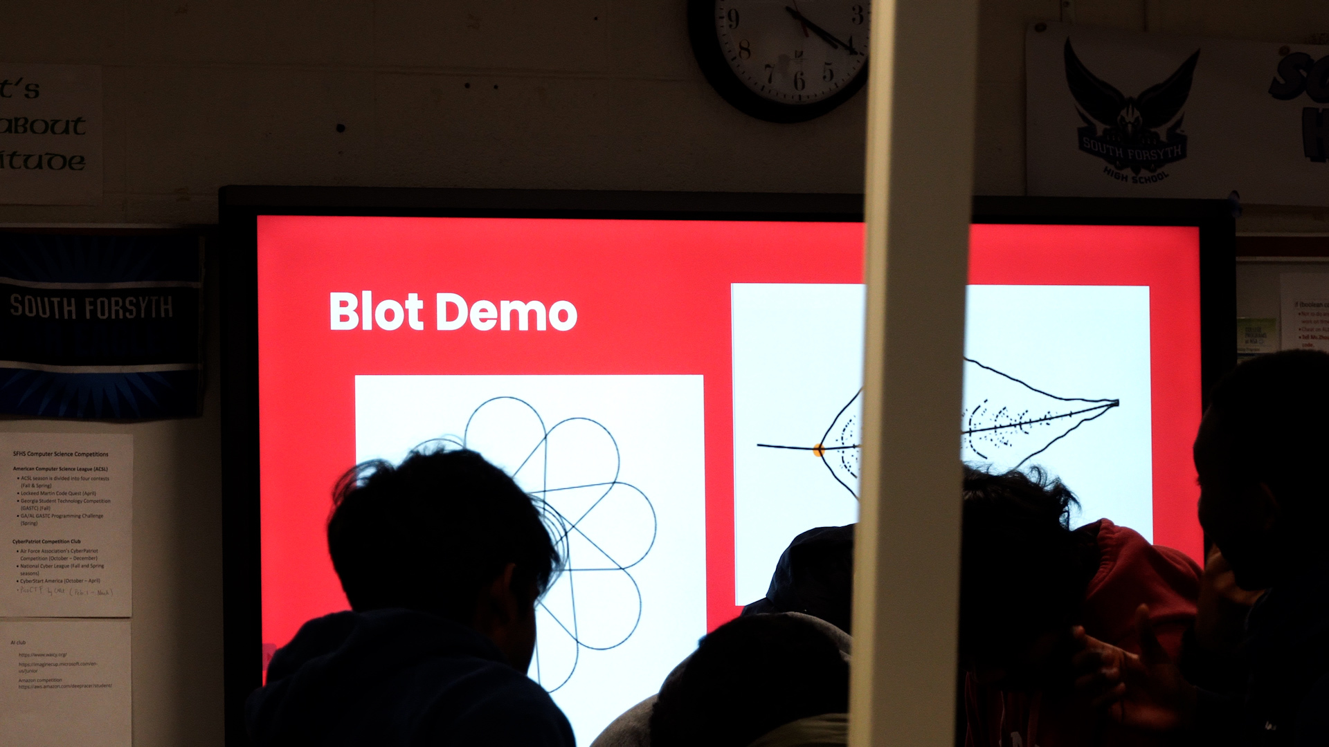 blot workshop meeting on slides in a classroom